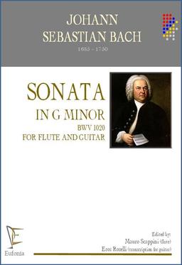 SONATA IN G MINOR BWV1020 FOR FLUTE AND GUITAR, Bach J. S.