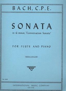 Sonata in G minor. (Conversation Sonata) (Munclinger) - Carl Philipp Emanuel Bach
