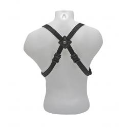 B12 - Imbragatura Hardness per fagotto, SMALL SIZE, in cotone e pelle, con gancio, da uomo