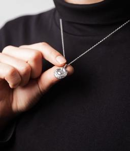 Silver Flute Key Necklace (Closed hole)