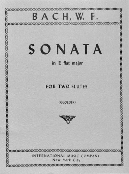 Sonata Mi B 2Fl (Gloeder) - Wilhelm Friedemann Bach | Suono Flauti