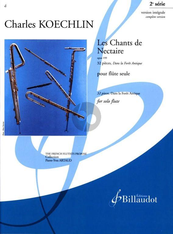 Les Chants de Nectaire - opus 199 -2e série, 32 pièces, Dans la forêt antique - Charles Koechlin | Suono Flauti
