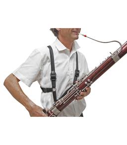 B10 - Imbragatura Hardness per fagotto, MAN SIZE, in cotone e pelle, con gancio, da uomo