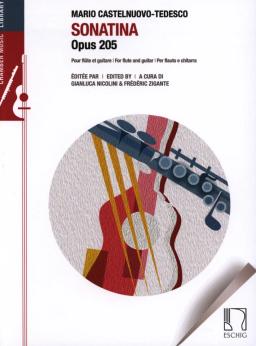 Sonatina opus 205, per chitarra e flauto - Ed. G. Nicolini e F. Zigante - Mario Castelnuovo-Tedesco
