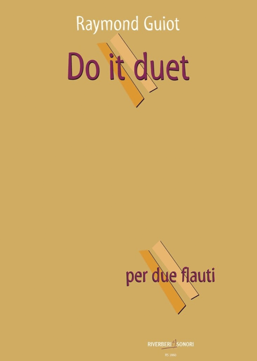 Do it duet - Raymond Guiot | Suono Flauti