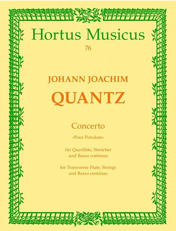 Concerto Pour Potsdam D-Dur, Flötenkonzert (Partitura) - Johann Joachim Quantz | Suono Flauti
