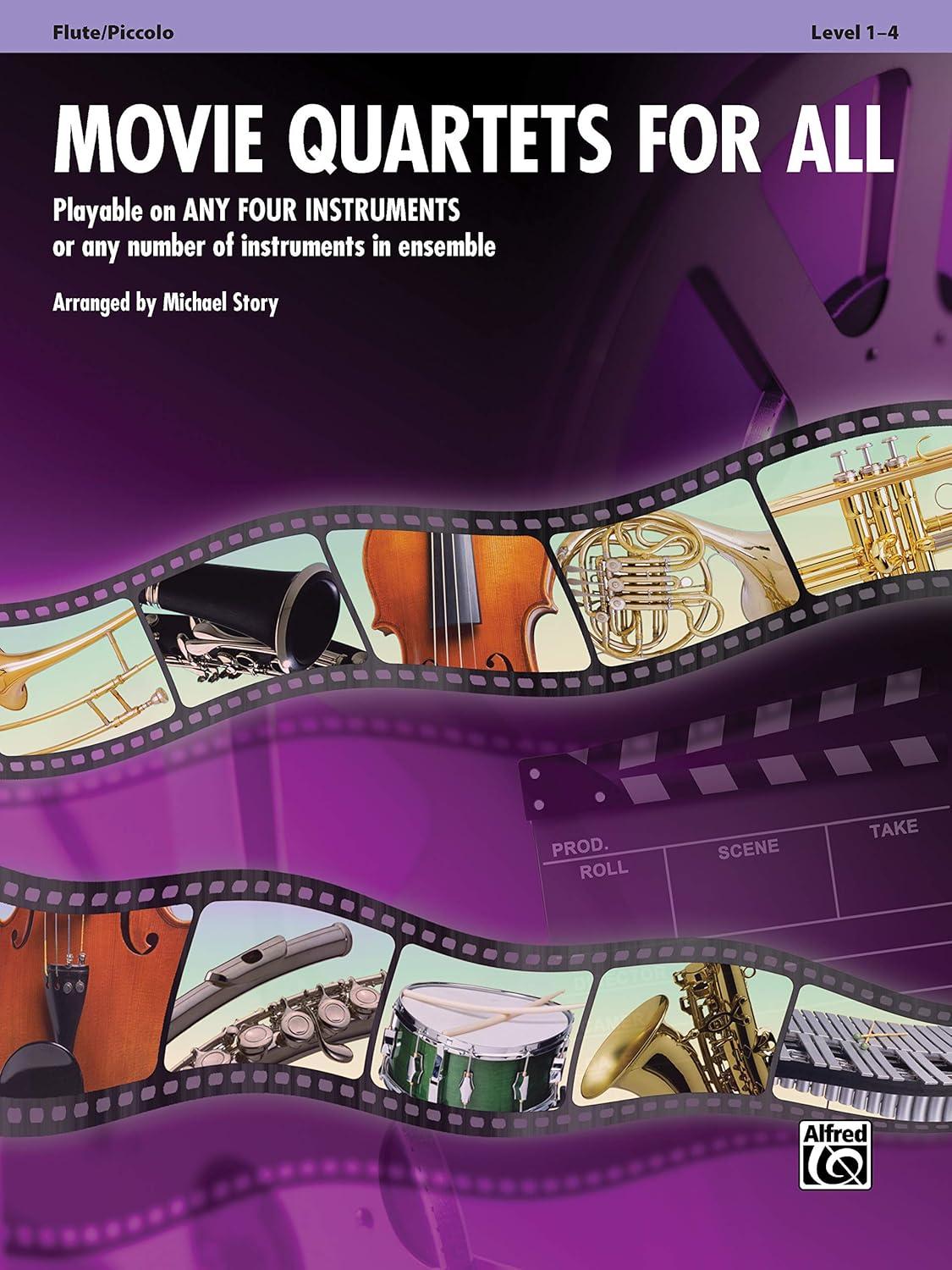 Movie Quartets for All - Flute/Piccolo | Suono Flauti