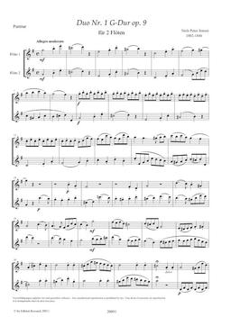 Jensen, Niels Peter: Flötenduo Nr.1  op.9
