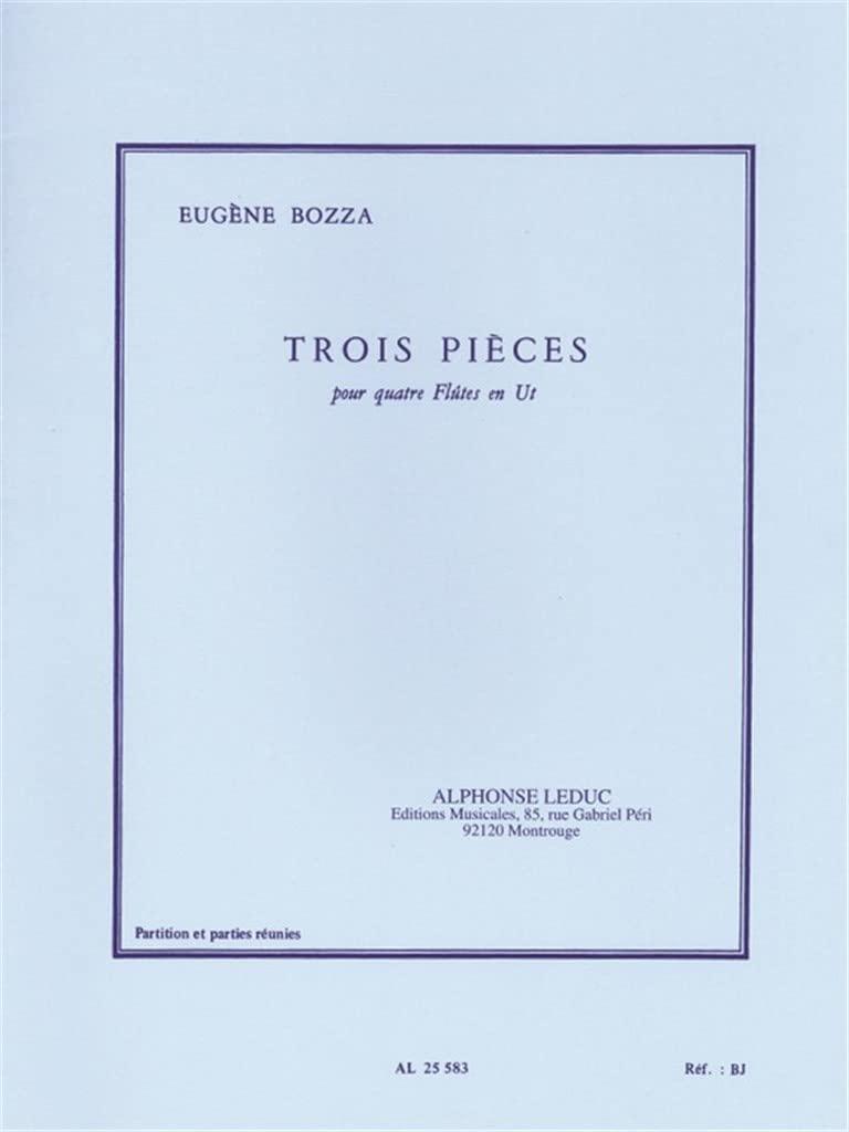 3 Pièces, pour quatre Flûtes en Ut - Eugène Bozza | Suono Flauti