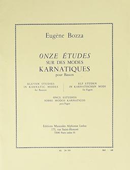 11 Etudes sur des Môdes karnatiques - Eugène Bozza