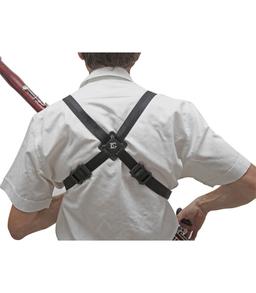 B10 - Imbragatura Hardness per fagotto, MAN SIZE, in cotone e pelle, con gancio, da uomo