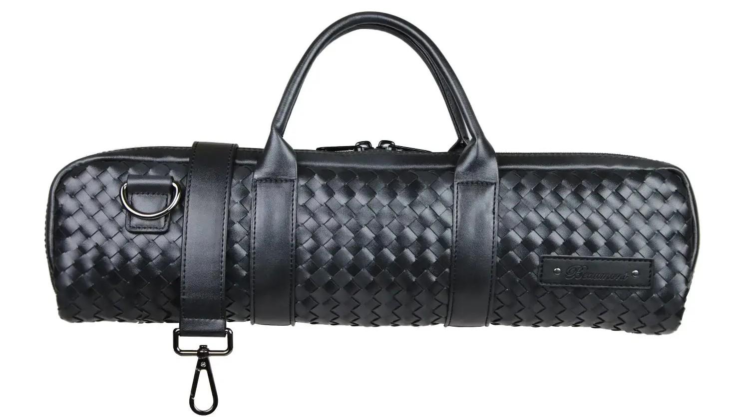 Black Weave - B Foot Flute Case | Suono Flauti