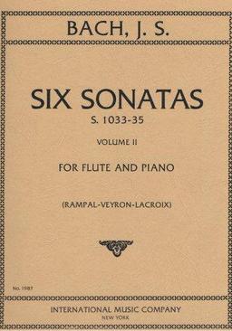 Six Sonatas: Volume II (C Maj, E min, E Maj) - Johann Sebastian Bach