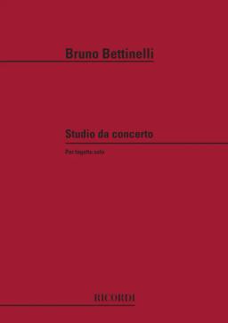 Studio Da Concerto, Per Fagotto Solo - Bruno Bettinelli