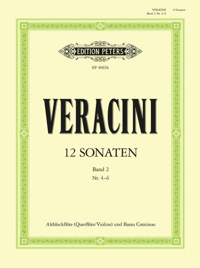 12 Sonatas Op.1 Vol.2 - Francesco Maria Veracini | Suono Flauti