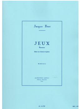 Jeux - Sonatine pour flûte (ou violon) et piano - Jacques Ibert