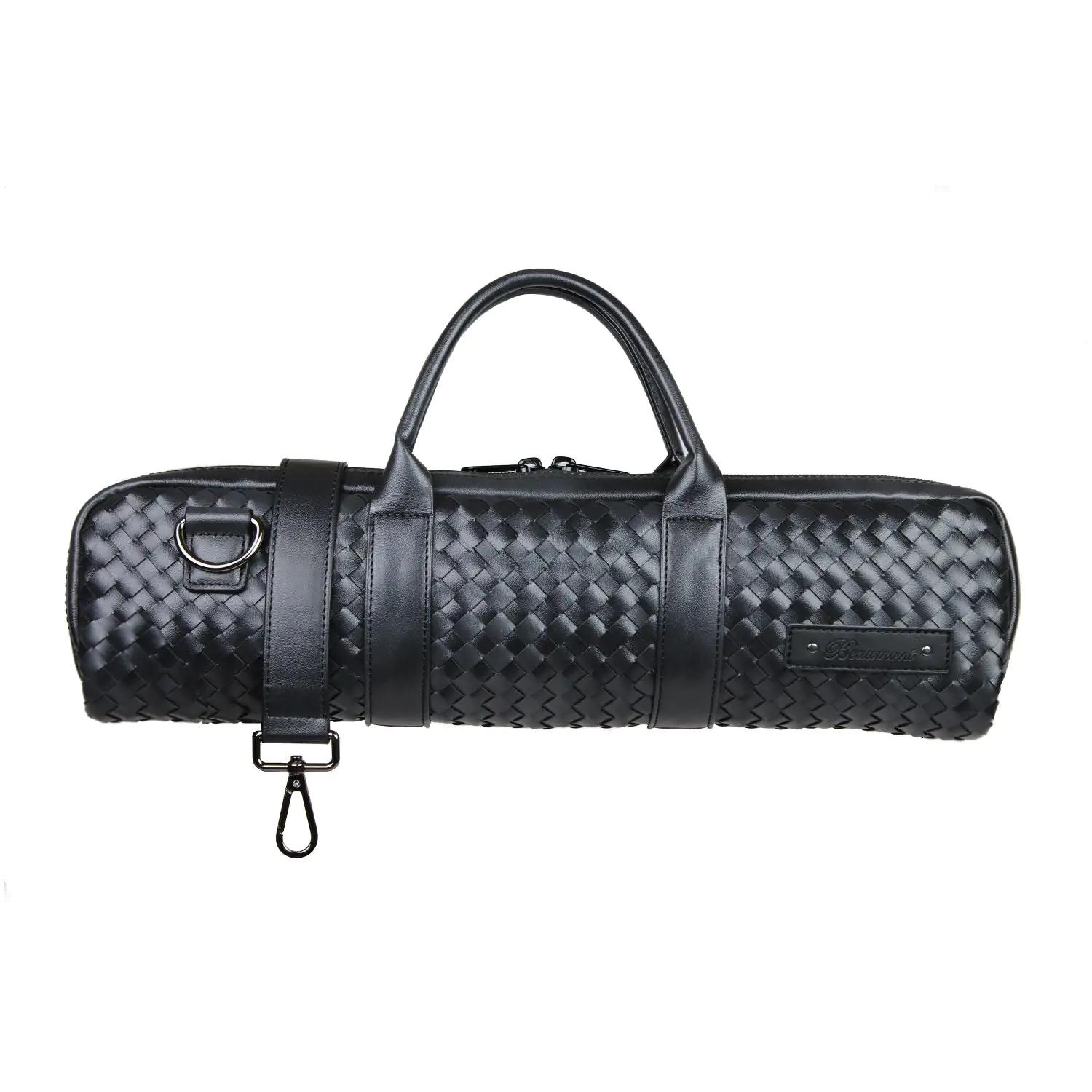 Black Weave - B Foot Flute Case | Suono Flauti