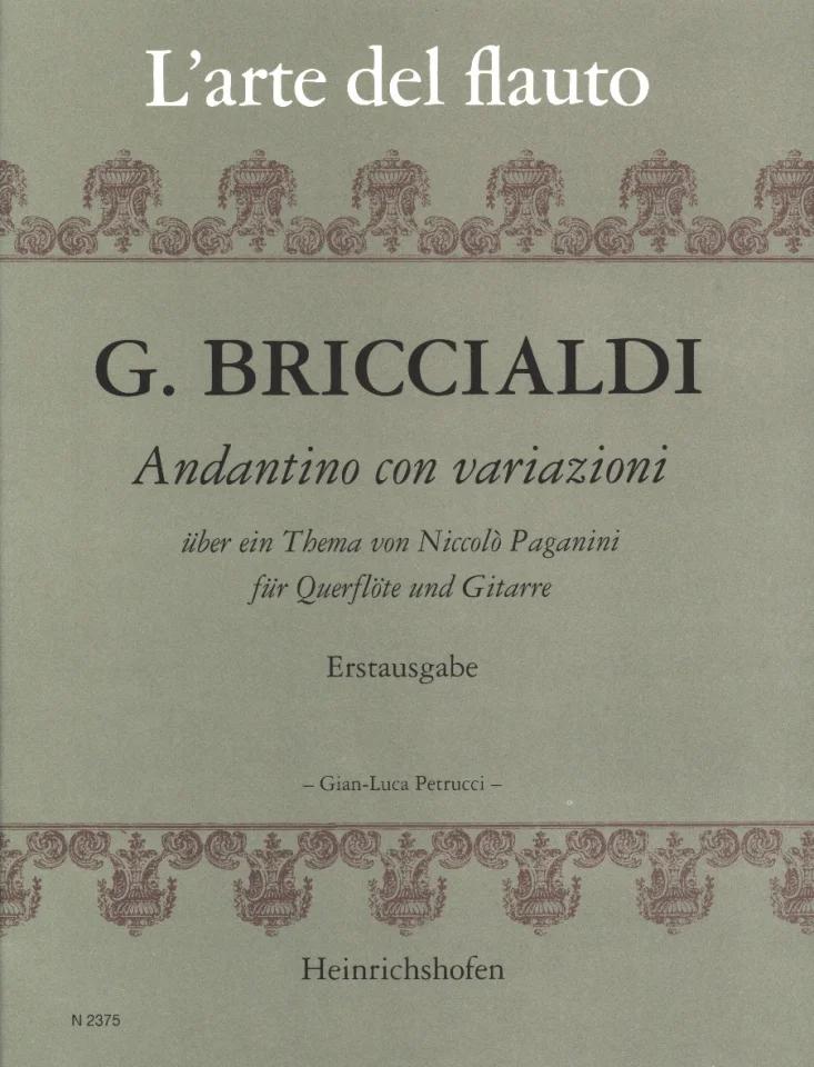 Andantino Con Variazioni, Über Ein Thema Von Niccolo Paganini - Giulio Briccialdi | Suono Flauti
