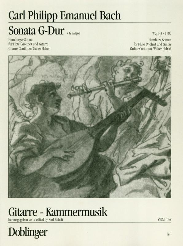 Sonate G-Dur (Wq 133/1786), Hamburger Sonate - Carl Philipp Emanuel Bach | Suono Flauti