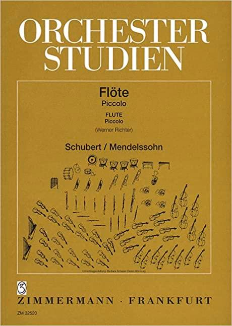 Orchesterstudien Flöte, Schubert/Mendelssohn | Suono Flauti