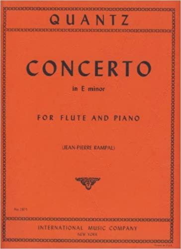 Concerto in E minor. (Rampal) - Johann Joachim Quantz | Suono Flauti