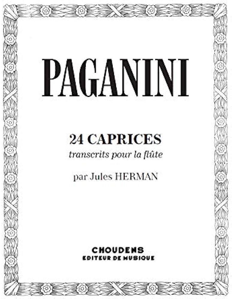 24 Caprices For Solo Flute - Niccolò Paganini | Suono Flauti