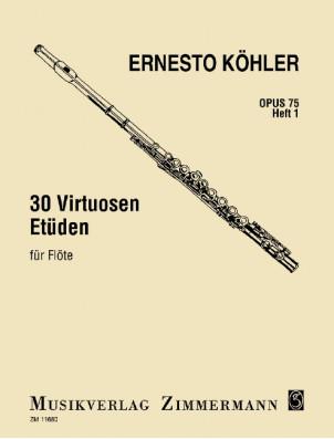 30 Virtuosen Etüden Op.75 Heft 1 - Ernesto Köhler | Suono Flauti