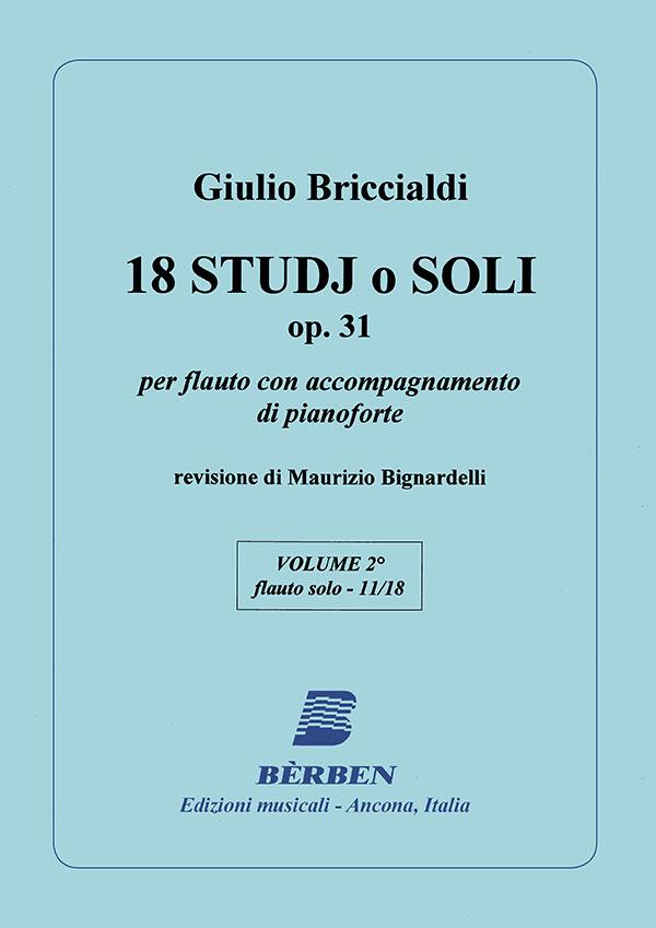 18 Studi O Soli Opus 31 Vol. 2 - Giulio Briccialdi | Suono Flauti