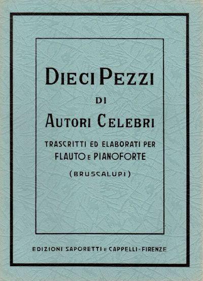 10 PEZZI CELEBRI per Flauto e Pianoforte - Bruscalupi Virgilio | Suono Flauti