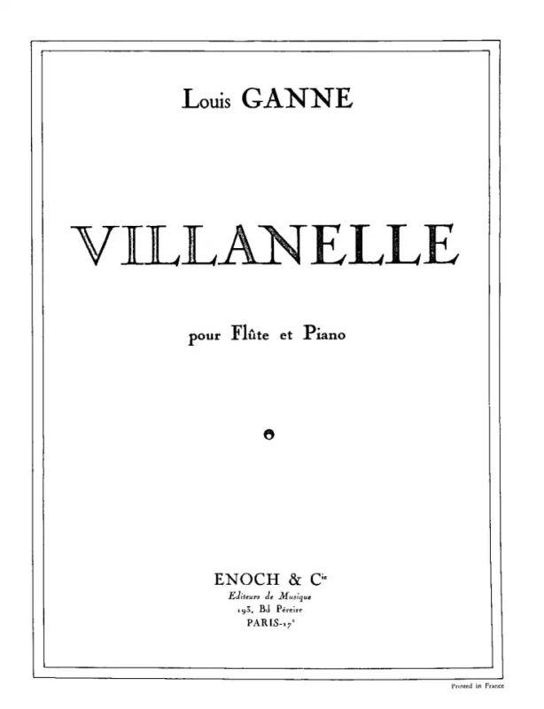 Villanelle, Louis GANNE | Suono Flauti