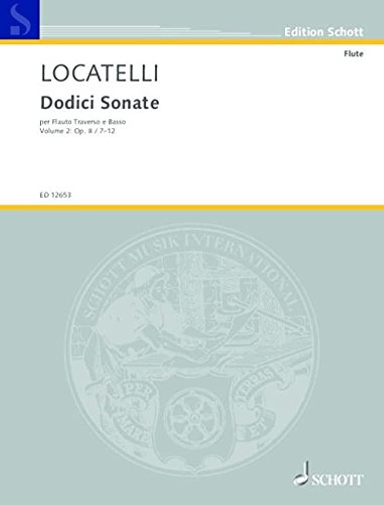 Sonaten(12) 2 Opus 2 - Pietro Locatelli | Suono Flauti