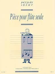 Pièce For Solo Flute - Jacques Ibert | Suono Flauti