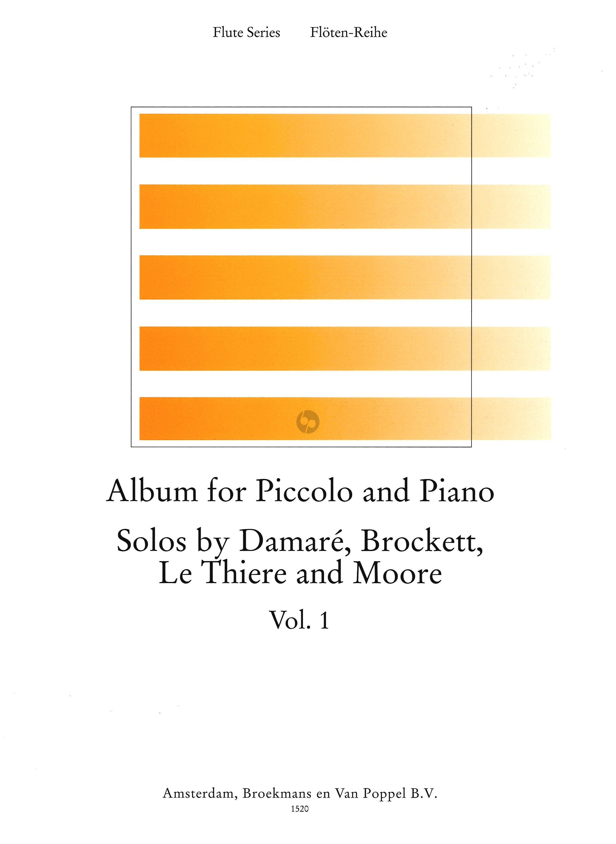 Album For Piccolo & Piano 1, Solos by Damare, Brockett, Le Thiere and Moore | Suono Flauti