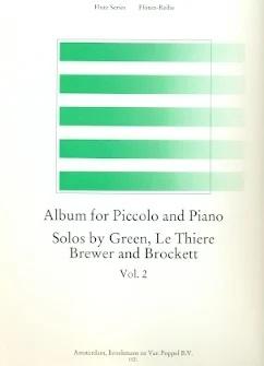 Album For Piccolo & Piano 2, Solos by Green, Le Thiere Brewer and Brockett | Suono Flauti