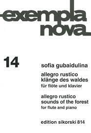 Allegro rustico-Klänge des Waldes für Flöte und Klavier - Sofia Gubaidulina | Suono Flauti
