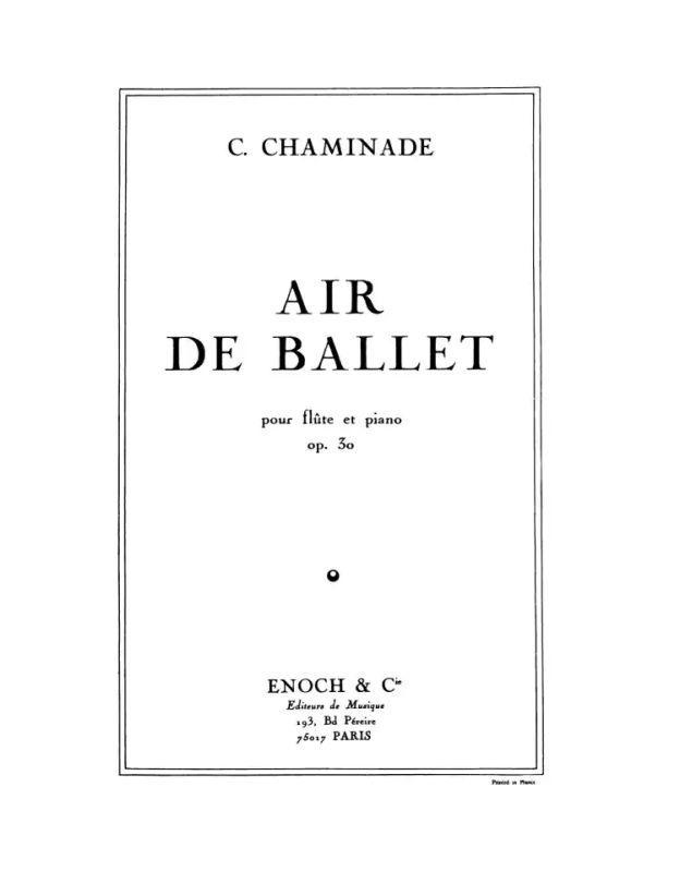 Air de Ballet opus 30, Cécile CHAMINADE | Suono Flauti