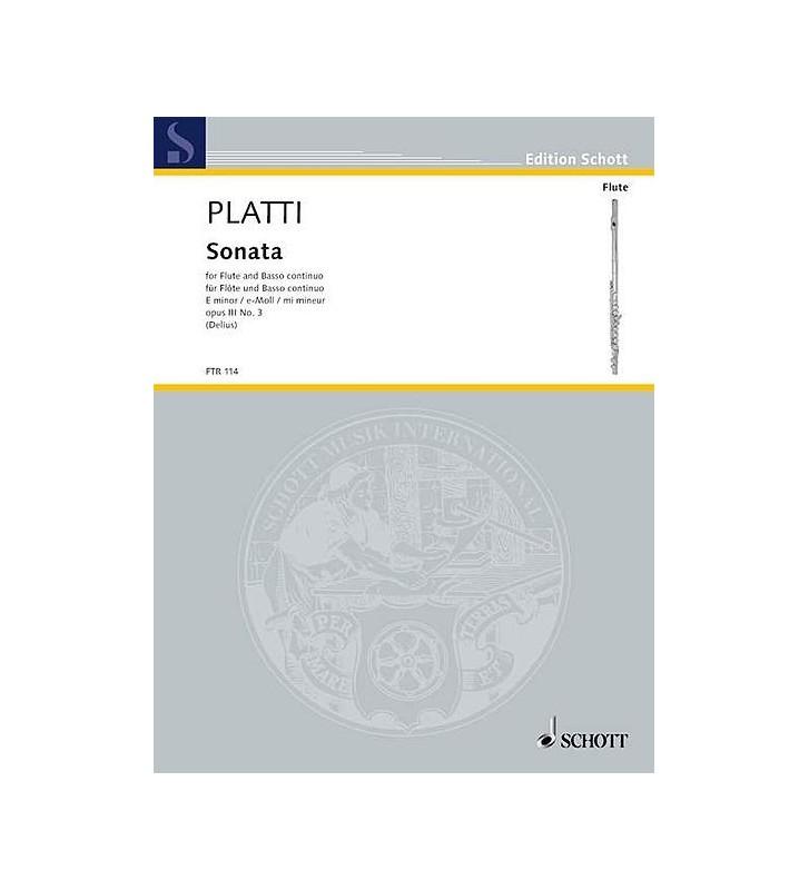 Sonata in E minor. Opus III N.3 -  Platti | Suono Flauti
