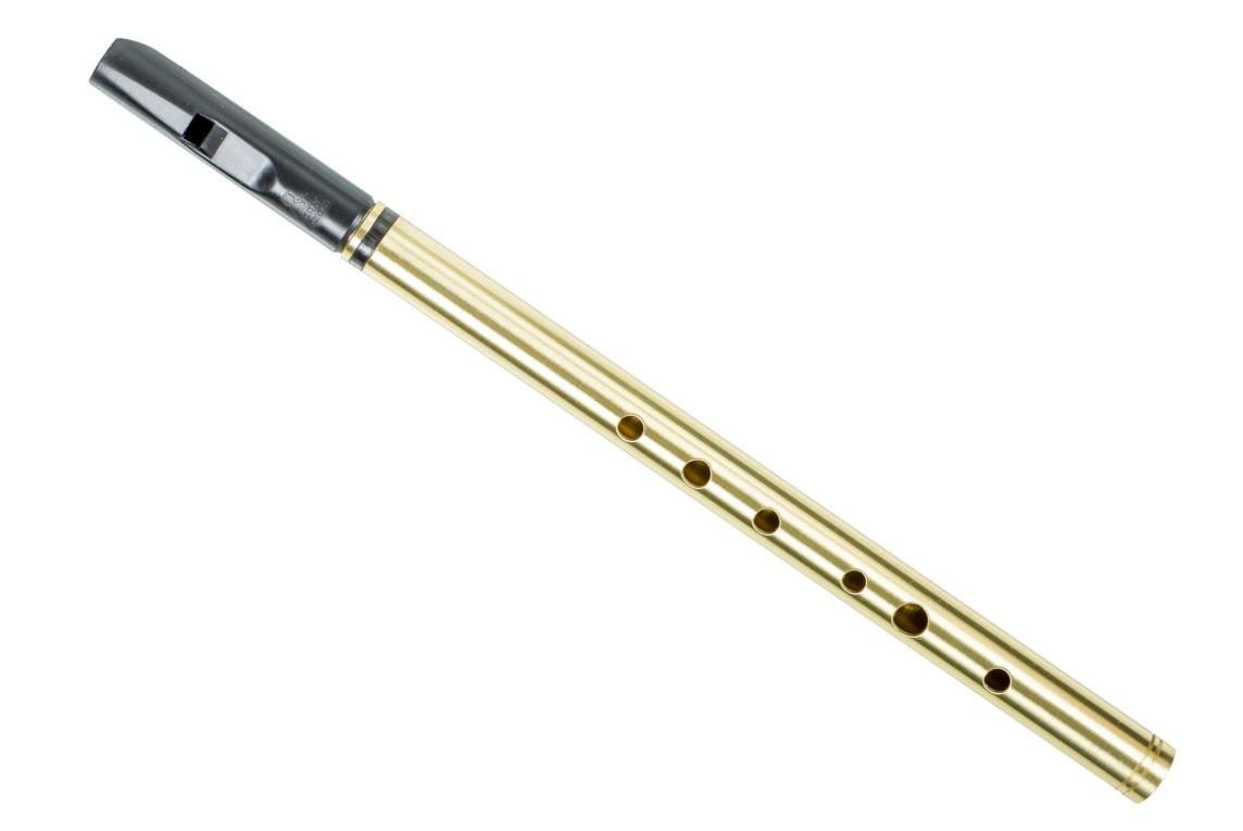 DX204D TUNEABLE SOPRANO D WHISTLE HEAVY BRASS BODY NICKEL SLIDE | Suono Flauti
