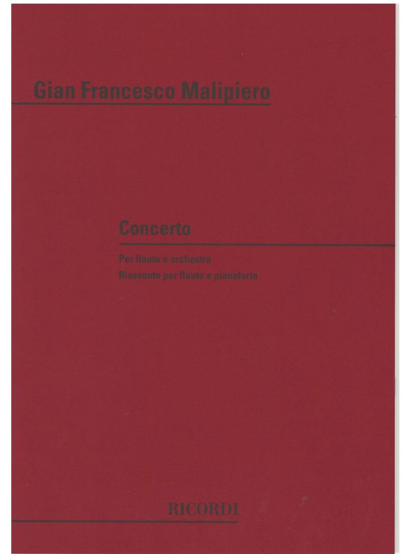 Concerto Per Flauto E Orchestra (1967 - 68) - Gian Francesco Malipiero | Suono Flauti