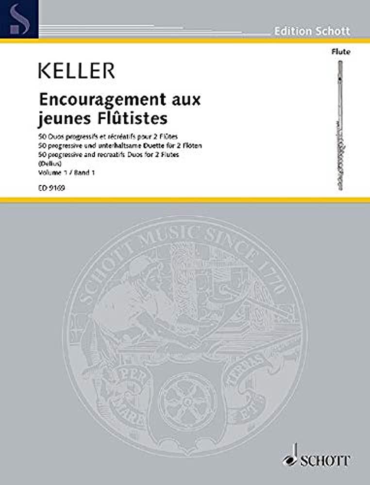 Encouragement Aux Jeunes Flûtistes Volume 1, 50 Duos progressifs et récréatifs en 2 volumes - Charles Keller | Suono Flauti