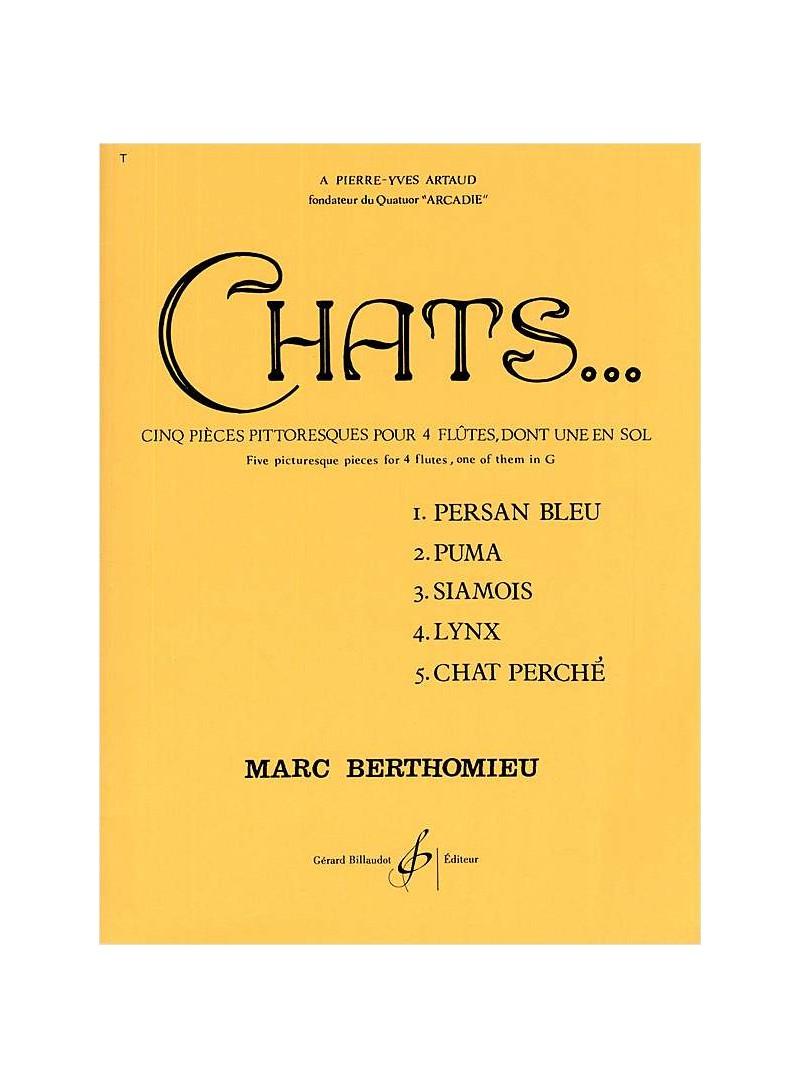 Chats - Marc Berthomieu | Suono Flauti