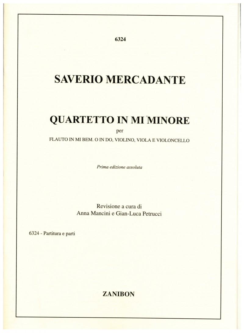 Quartetto In Mi Min. - Saverio Mercadante | Suono Flauti