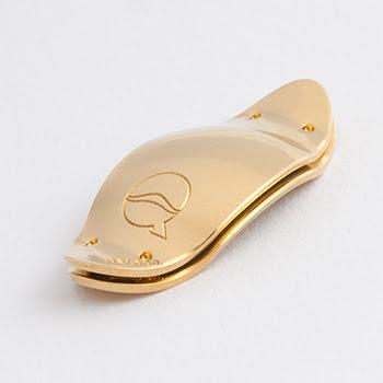 Fine Silver/Gold plated yellow 33mm | Suono Flauti