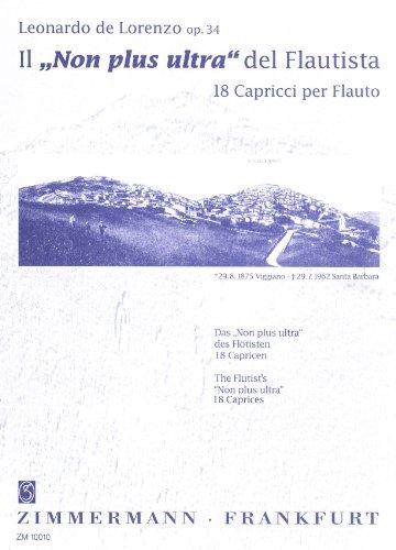 Das Non plus ultra des Flötisten op. 34, 18 Capricen - Leonardo de Lorenzo | Suono Flauti