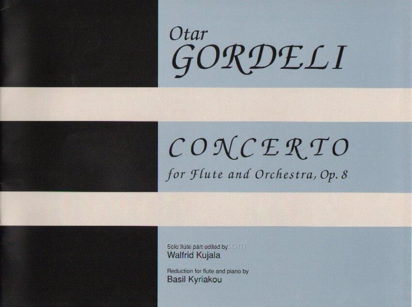 Concerto for Flute and Orchestra, Op. 8 - Otar Gordeli - Solo flute part edited - W. Kujala, Piano and Flute reduction - Basil Kyriakou | Suono Flauti