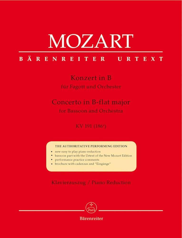 Bassoon Concerto in B-flat Major K. 191 (186A) - Wolfgang Amadeus Mozart | Suono Flauti