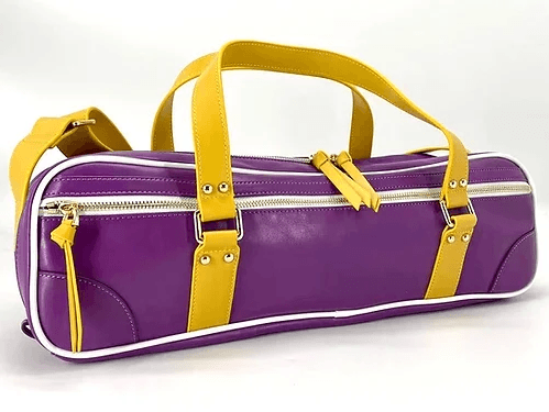 School Spirit flute bag Purple/gold | Suono Flauti