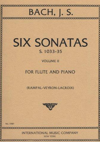 Six Sonatas: Volume II (C Maj, E min, E Maj) - Johann Sebastian Bach | Suono Flauti