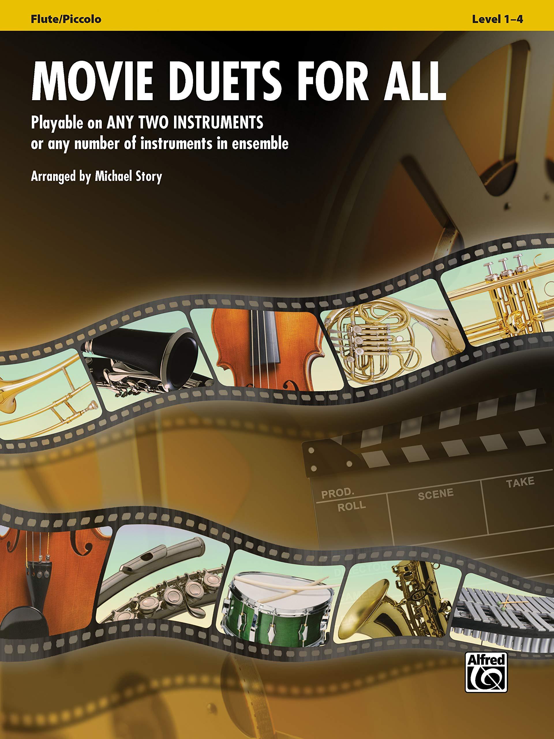 Movie Duets for All, Playable on any two instruments or any number of instruments in ensemble | Suono Flauti