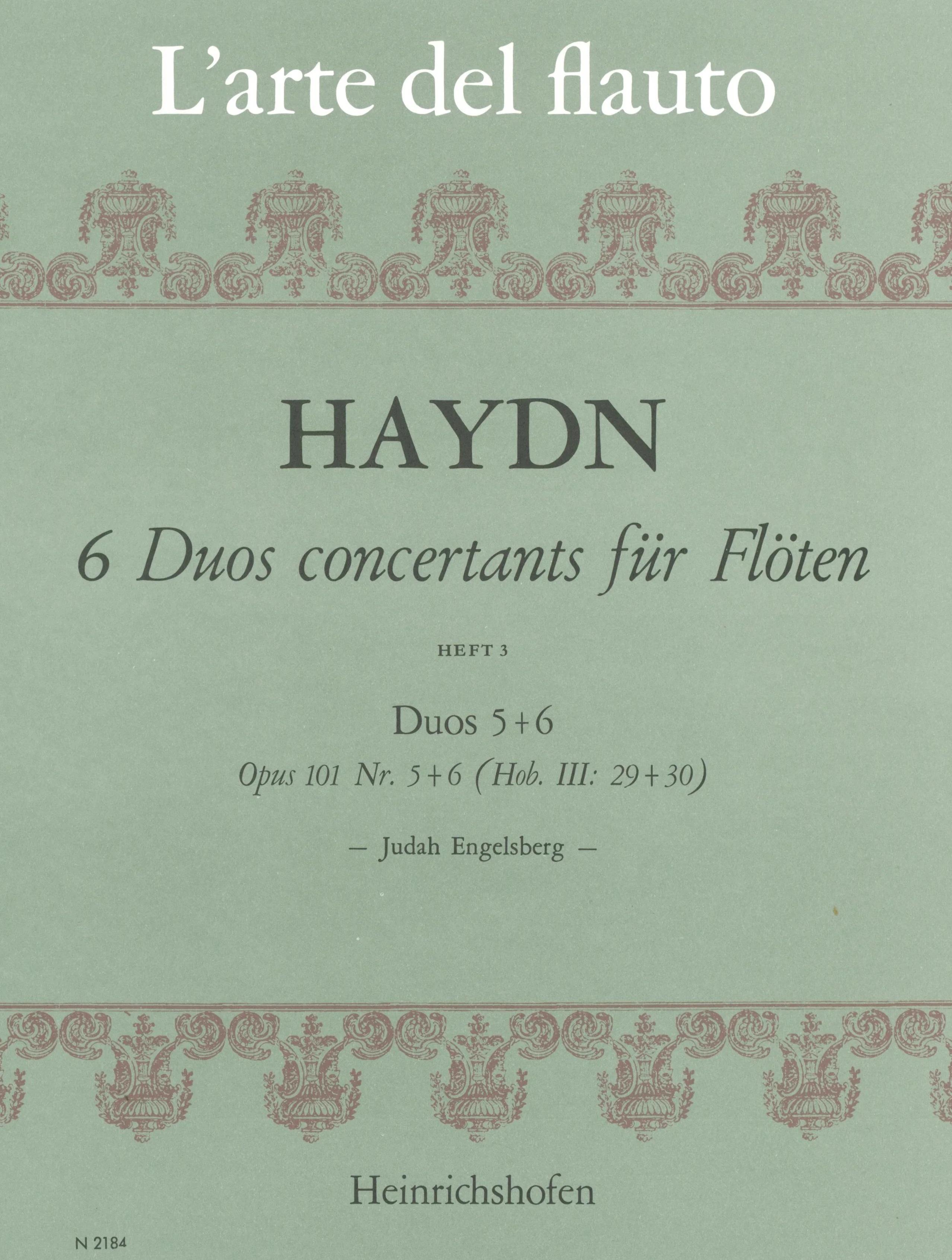6 Duos Concertantes 3 Op.101 - Franz Joseph Haydn | Suono Flauti